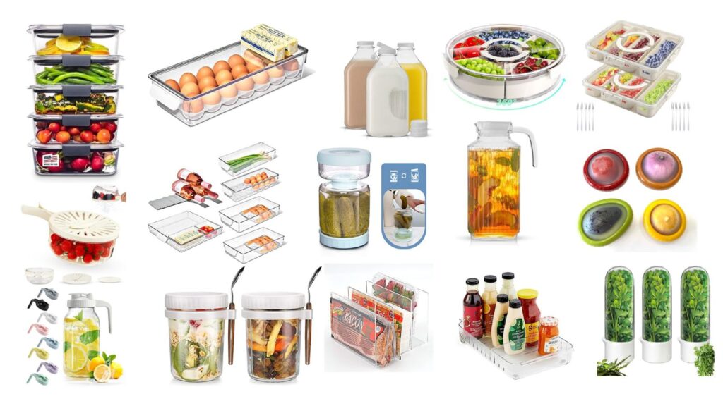 Fridge Organization items