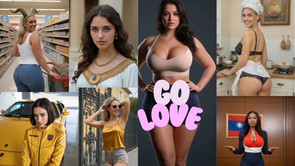 Seven AI girlfriends from GoLove AI demonstrating real-time mood matching, showing how each companion adapts to user emotions and preferences in 2025.