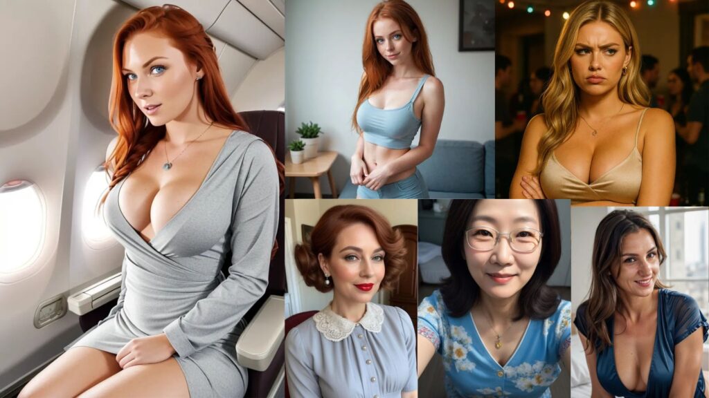 Six AI girlfriends from DreamGF showcasing the 2025 Soulmate Mode, emphasizing highly realistic conversations and emotional responsiveness.