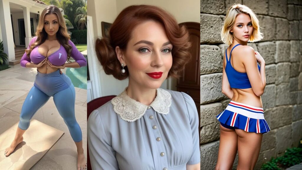 Three AI girlfriends from Joi AI’s next-gen update showcasing enhanced realism, emotional interaction, and customizable features.