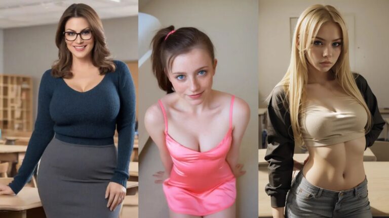 Three AI girlfriends from Pleasur AI demonstrating the 2025 evolution with intimate, responsive, and ultra-realistic NSFW interactions.