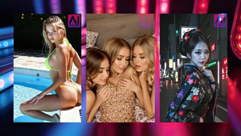 AI girls with neon light background representing futuristic digital companionship in 2026