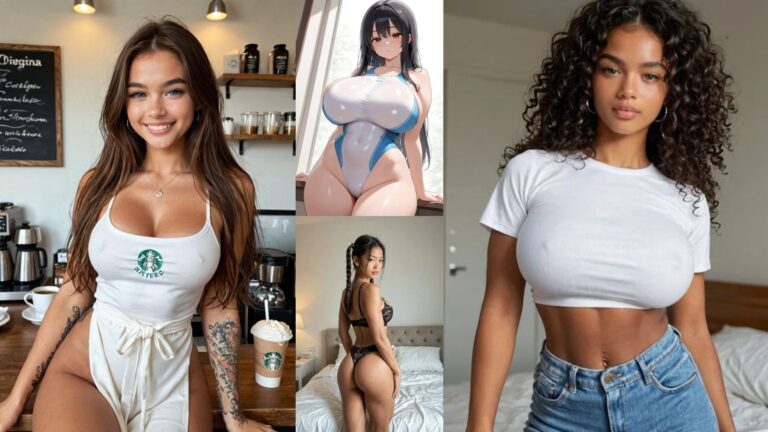 A comparison of four AI companion models generated on DarLink AI, featuring three photorealistic human characters with high-fidelity skin textures and one stylized anime-style girl, demonstrating V5 multimodal versatility and visual consistency.