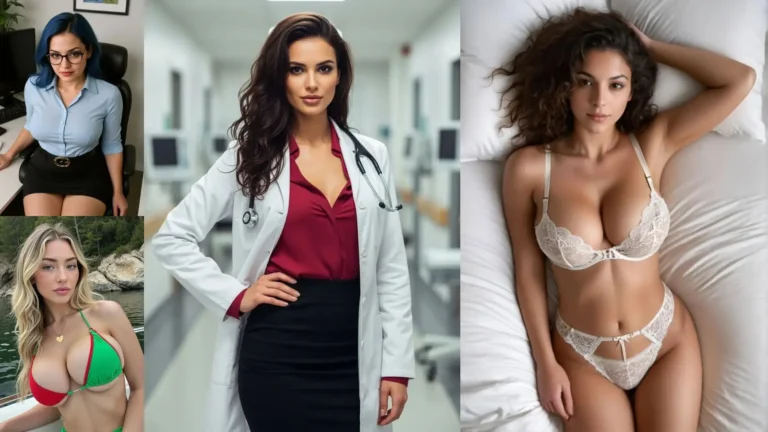 A high-fidelity group portrait of 4 diverse AI girls representing the varied sensual profiles and intimate scenarios available in Sweetdream AI and Pleasur AI for 2026.